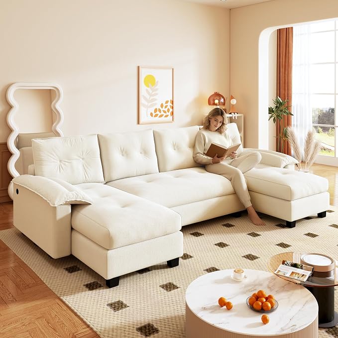 104.7" U-Shaped Sleeper Sofa - Image 5