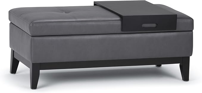 SIMPLIHOME Oregon Storage Ottoman Bench by SimpliHome