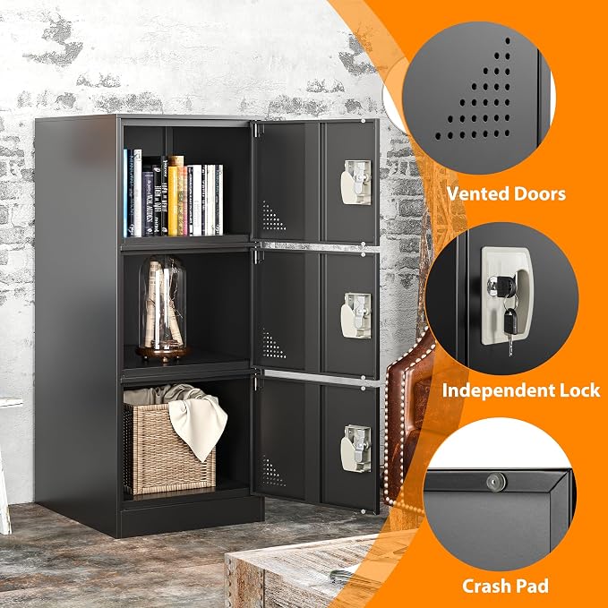 Metal Locker Storage Locker, Assemble Required - Image 4