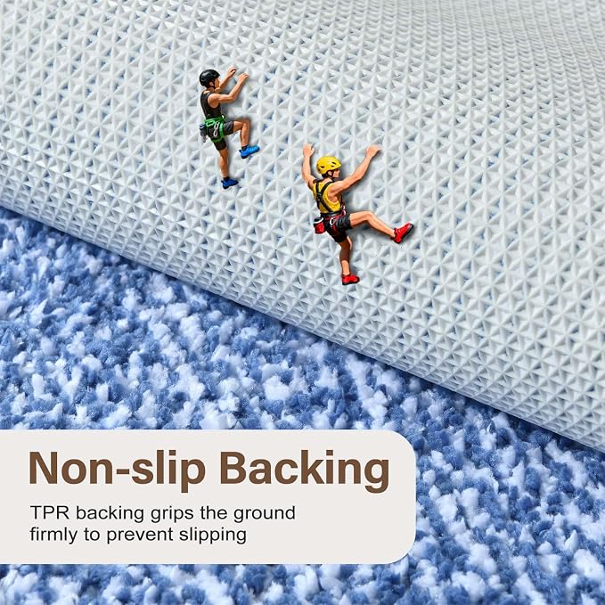 48x24 Long Bathroom Rugs Washable Non Slip, Soft Absorbent Quick Dry Mats - Image 5
