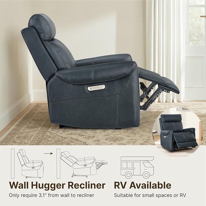 KISLOT Leather Recliner Chair Set of 2, Wall Hugger RV Recliners - Image 4