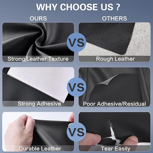 Self Adhesive Leather Repair Patch Kit, 35 in x 79 in Large Vinyl Leather - Image 5