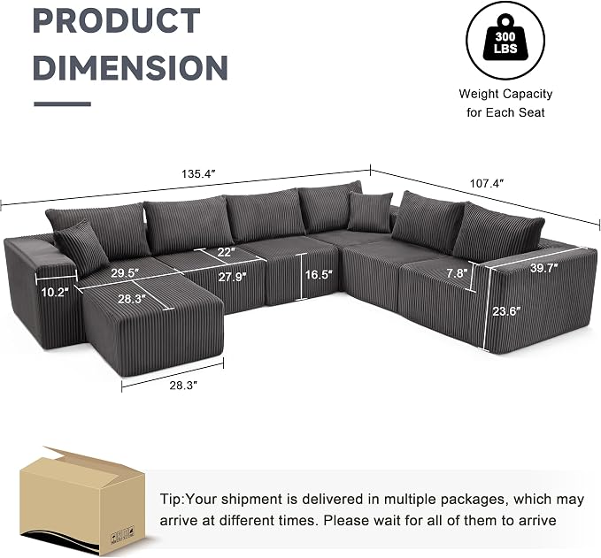 Cloud Couch Sectional, Modular Sofa - Image 3