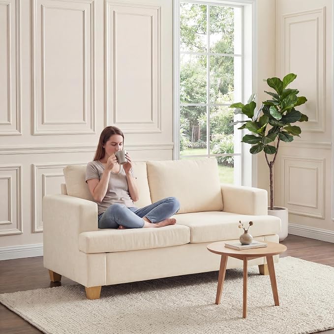 Apicizon Loveseat & 3 Seater Sofa Sets, 2 Piece Deep Seat Sleeper Sofa - Image 7