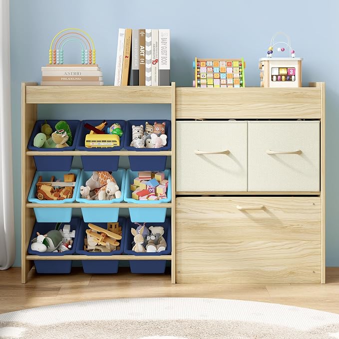 EXPERLAM Toy Storage Organizer for Kids, 9-Bin Toy Organizer - Image 9