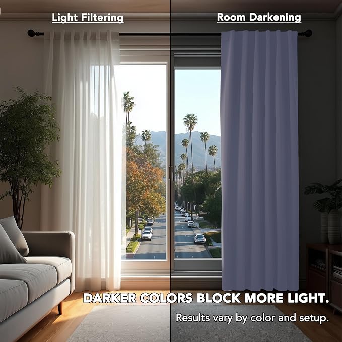 Deconovo Back Tab and Rod Pocket Blackout Curtains - Image 3