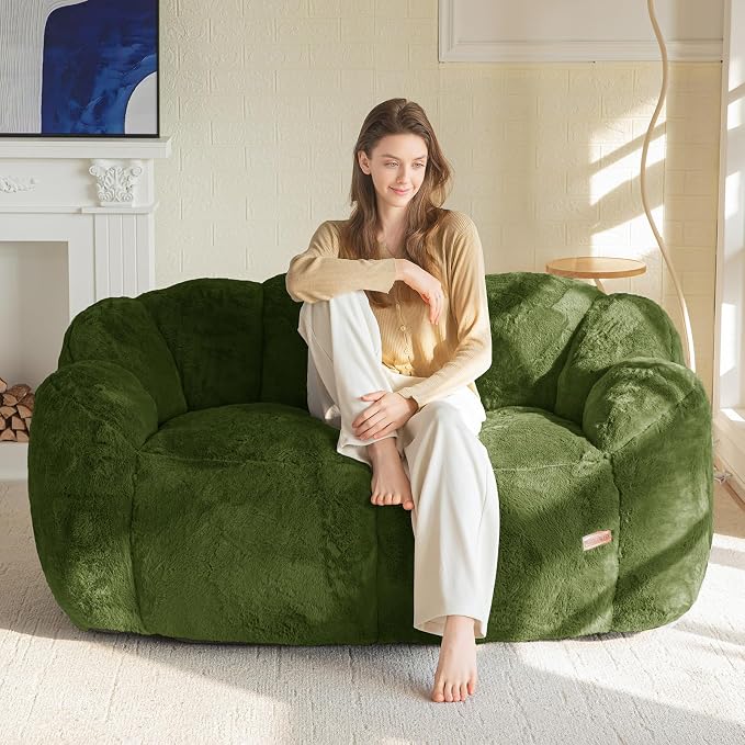 MAXYOYO Bean Bag Chair for Adults, Loveseat Floral Shaped Bean Bag Sofa by MAXYOYO