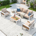 Aoxun Aluminum Patio Furniture Set, 5 Seats Luxury Outdoor Sectional by Aoxun