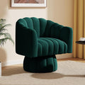 Dewhut Swivel Accent Chair, 360° Swivel Barrel Chair by FocusOnQualityFurniture