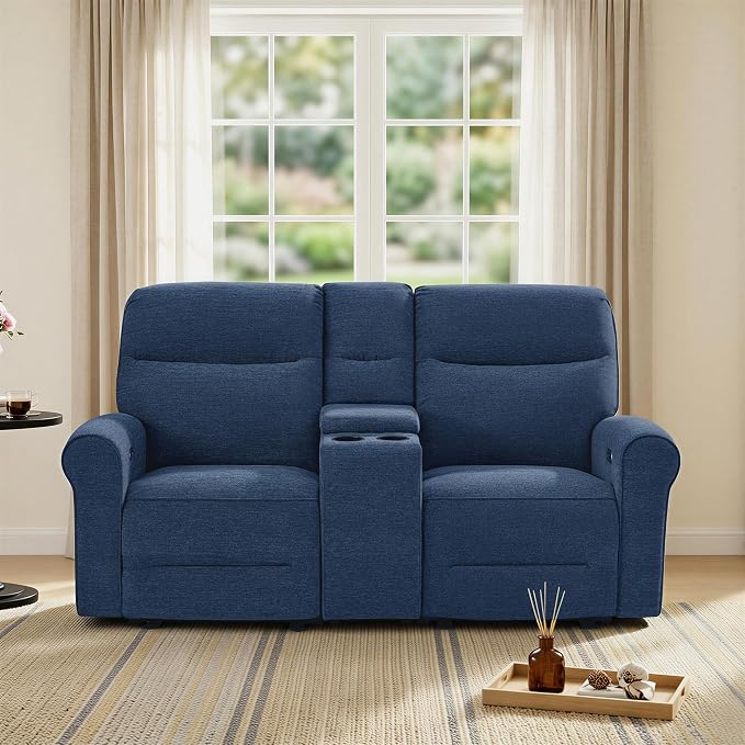 MCombo 78.3" Wall Hugger Power Loveseat Recliner Sofa - Image 5