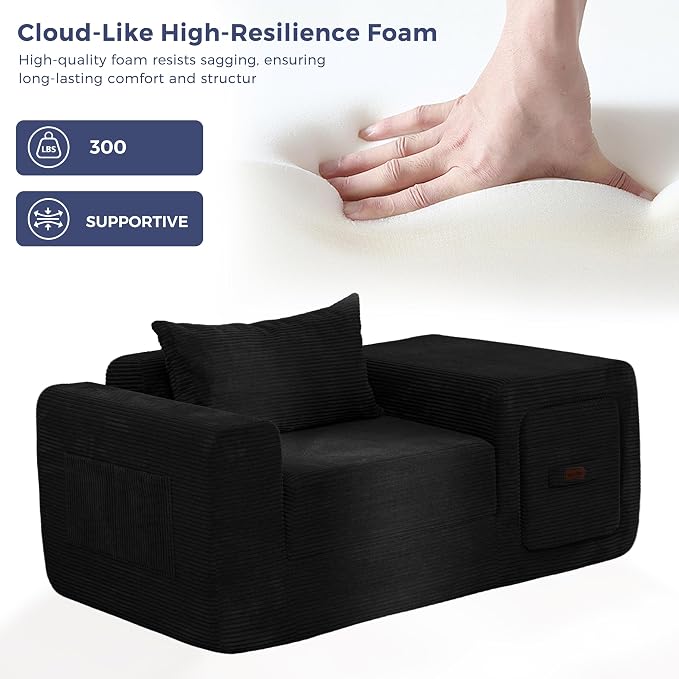 MAXYOYO Folding Sofa Couch, Convertible Floor Sofa - Image 7