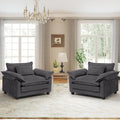 Oversized Accent Chairs Set of 2, Modern Chenille Cloud Sofa Chair by choairy