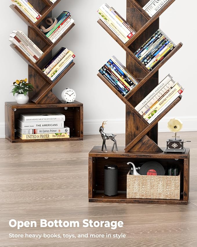 Evermagin 6 Tier Tree Bookshelf - Image 5