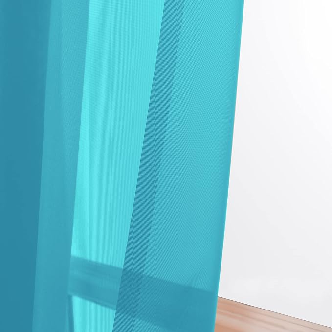 OWENIE Marine Sheer Curtains 96 Inch Length, Elegant Sheer Curtains - Image 3