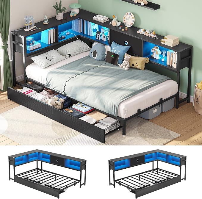 Hasuit Twin Corner Bed Frame by Hasuit