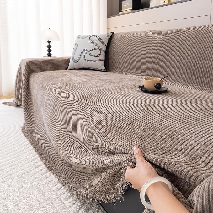 DREAMINGO Modern Minimalist Sofa Covers Washable Pet Furniture Protector Couch - Image 4