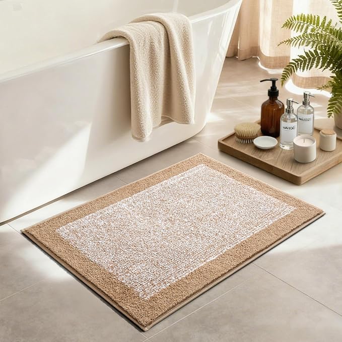 36x24 Large Bathroom Rugs Washable Non Slip, Soft Absorbent Quick Dry Mats - Image 3