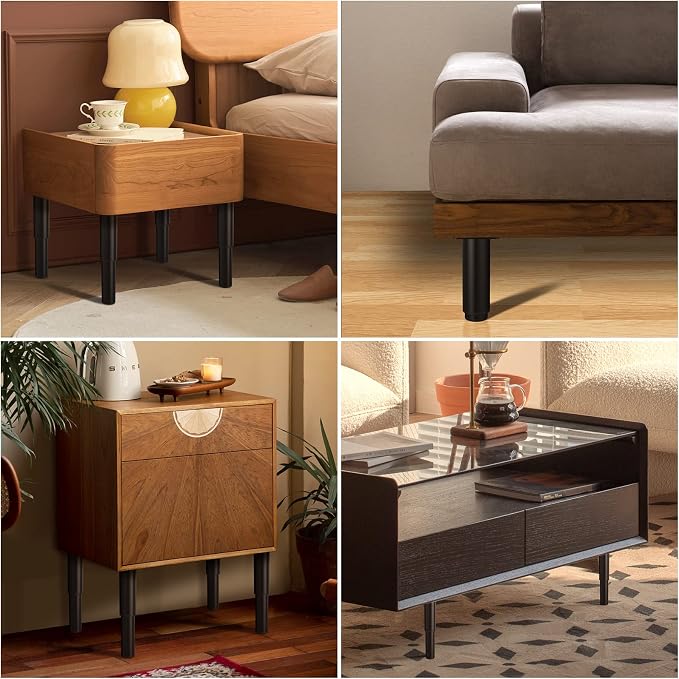 5"-9" Metal Adjustable Furniture Legs, Adjustable Height Replacement Legs - Image 7