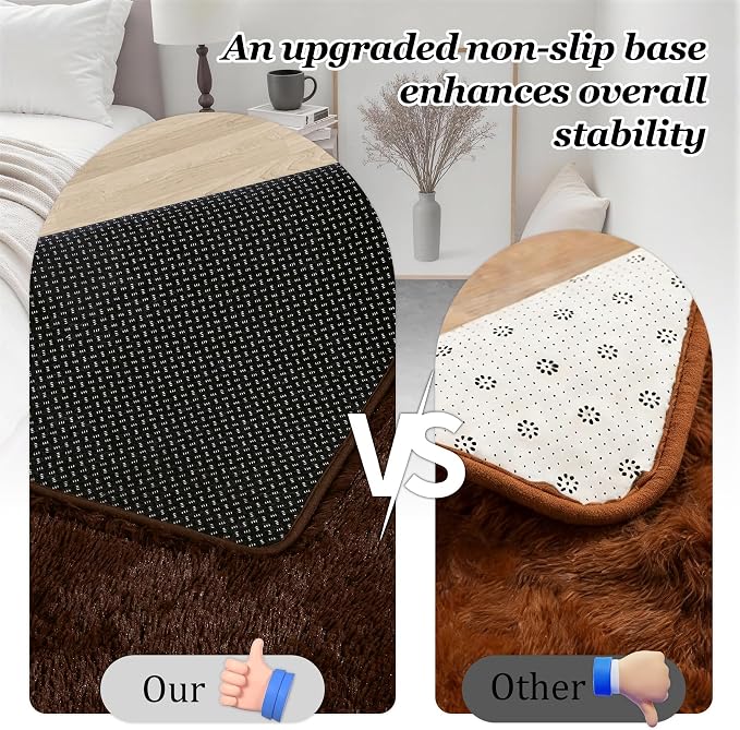 6x9 Area Rugs for Living Room Bedroom: Ultra Soft Fluffy Shag Rug Upgrade - Image 6
