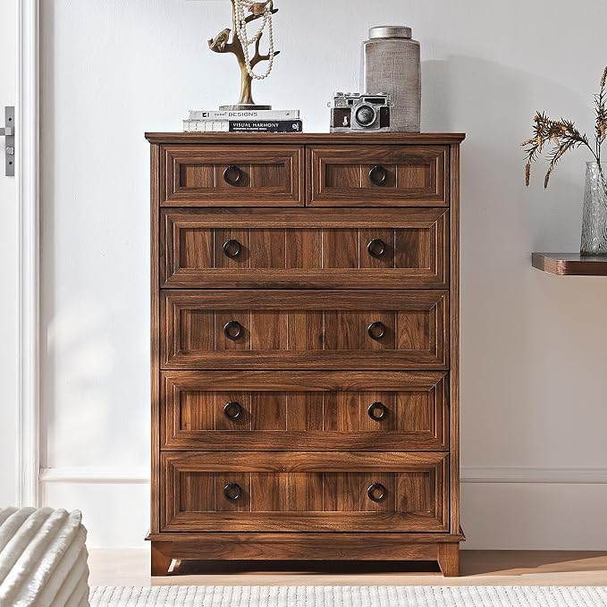 Joaxswe Farmhouse 6 Drawer Dresser - Image 3
