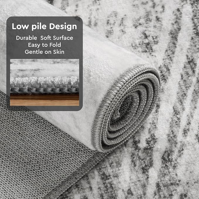 3 x 5 Rug Small Non Slip Area Rug Ultra Soft Machine Washable Low Pile Modern - Image 4