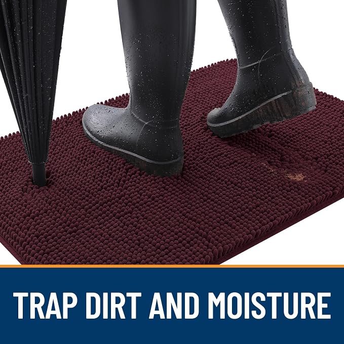 OLANLY Dog Door Mat for Muddy Paws 40x32, Absorbs Moisture and Dirt, Absorbent - Image 2