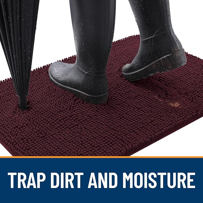 OLANLY Dog Door Mat for Muddy Paws 70x46, Absorbs Moisture and Dirt, Absorbent - Image 2