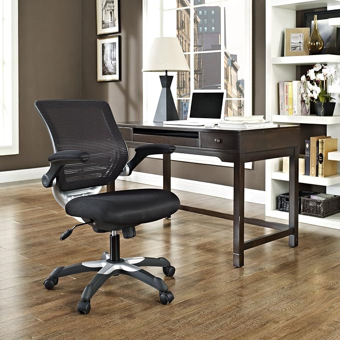Modway Edge Mesh Back and Mesh Seat Office Chair In Black - Image 2