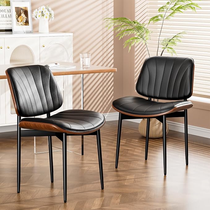 YaFiti Dining Chairs Set of 2, Dining Room and Kitchen Chairs, Mid Century by YaFiti