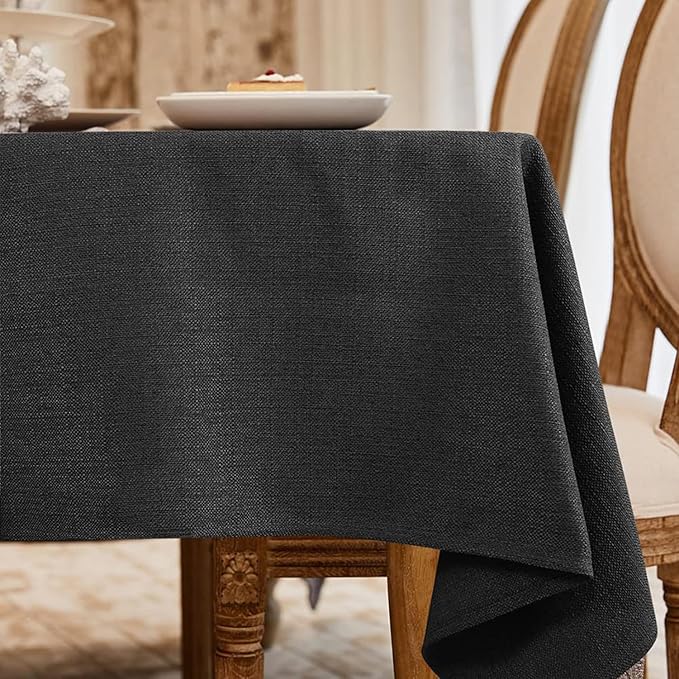 BALCONY & FALCON Small Square Tablecloth Washable Wrinkle Resistant and Water by BALCONYFALCON