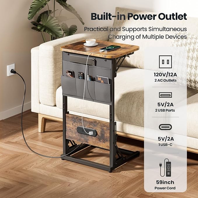 HLDIRECT C Shaped End Table - Image 4