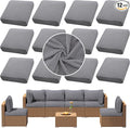 Outdoor Cushion Covers Set, Replacement by SUKAIKEQA