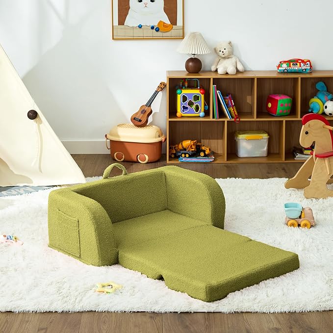 Toddler Couch, 2-in-1 Toddler Chairs Comfy 1-3 Years Old, Toddler Chair - Image 8