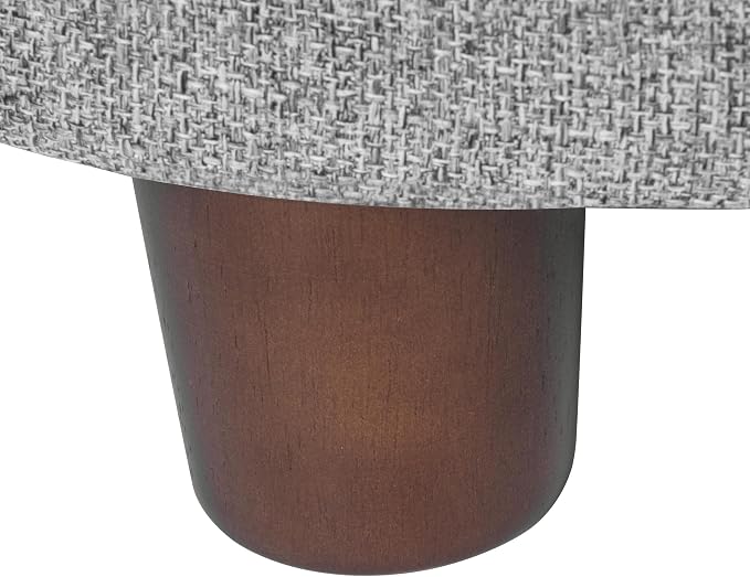 Homepop Home Decor | Upholstered Round Storage Ottoman | Ottoman - Image 8