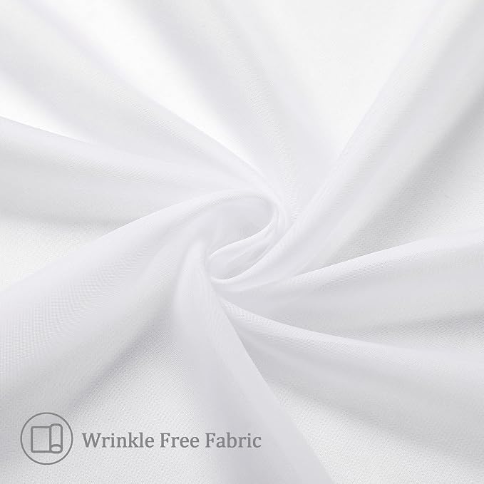 Aiyufeng Voile Sheer White Curtains - Image 5