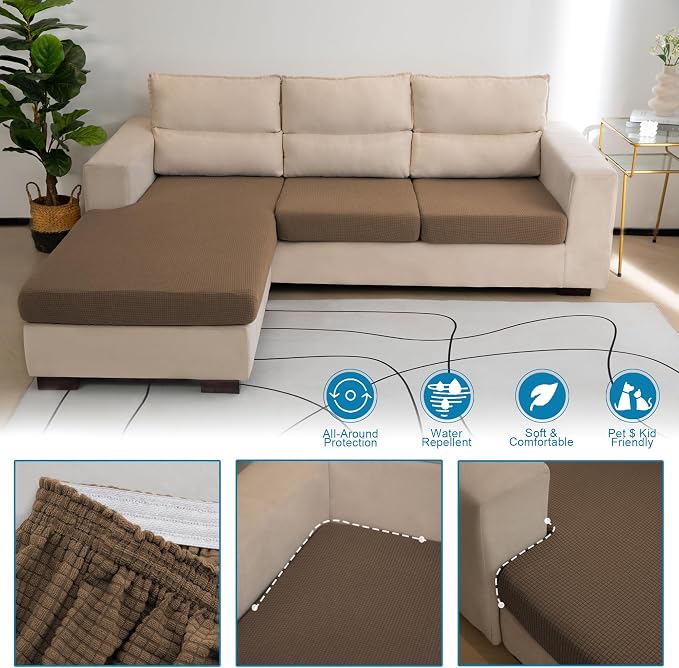 Water Repellent Single Seat Cushion Cover, Replacement Chair/Sofa Cushion - Image 5