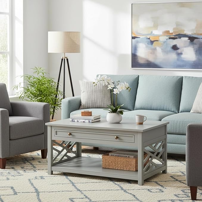 Alaterre Furniture Coventry Classic 36-Inch Wood Coffee Table - Image 5