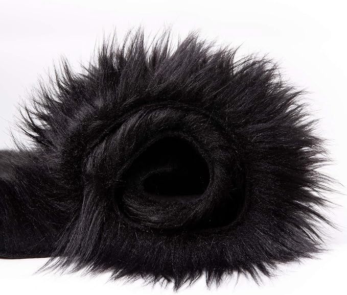 Ashler faux fur rug, Fluffy Shaggy Area Rug Ultra Soft 3 x 3 Feet Round Fur Rug - Image 7