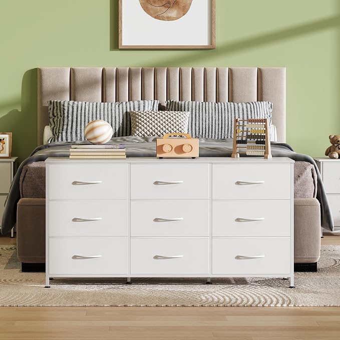 WLIVE 47''W Dresser for Bedroom, 55 inch TV, Wide Chest of Drawers - Image 2