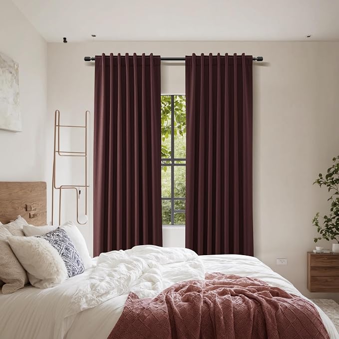 Guken 100% Blackout Curtains 84 Inch Length 2 Panels Set - Image 8