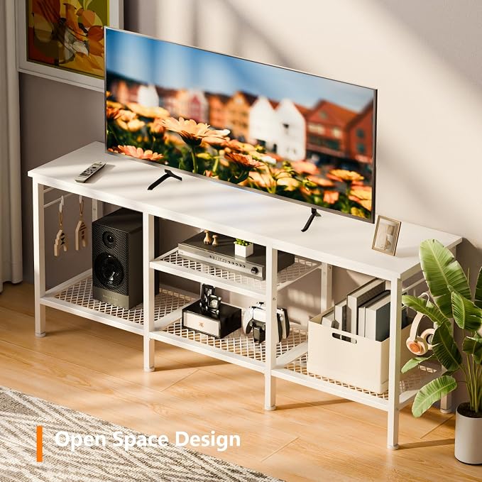 Furologee TV Stand for TVs up to 55 Inch, Entertainment Center - Image 6