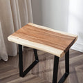 Greenage Natural Wood Rectangle Bench 20"x14"x18" Coffee Side Table by Organicwooddesignsexudingvitality