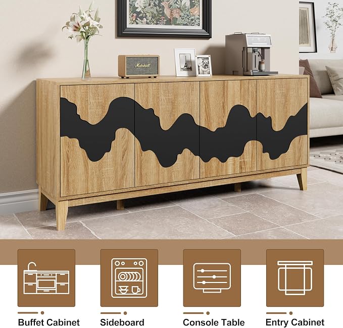 UEV Buffet Cabinet, Kitchen Storage Cabinet - Image 7