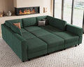 Belffin 9 Seats Corduroy Modular Sectional Sofa, Comfy Upholstered Sectional by Belffin