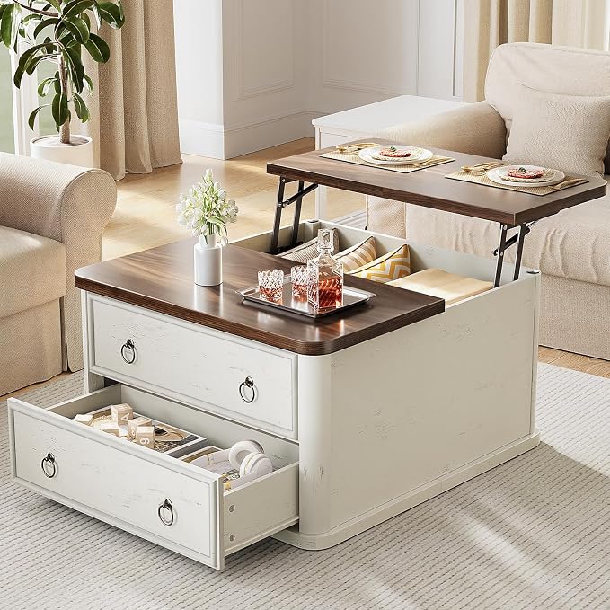 Memobarco 31.5" Lift Top Coffee Table by MEMOBARCO