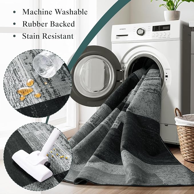 LIANLAM 9x12 Washable Area Rugs - Image 5