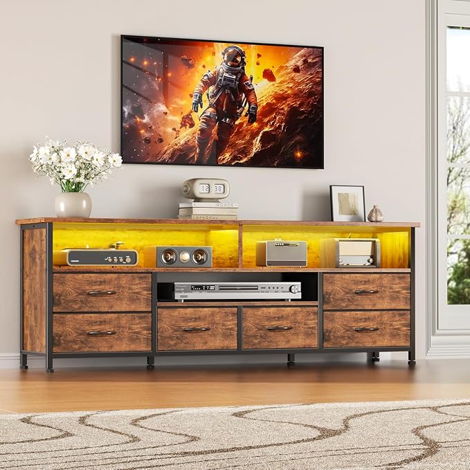 Furologee 55 Inch LED TV Stand for Bedroom - Image 7