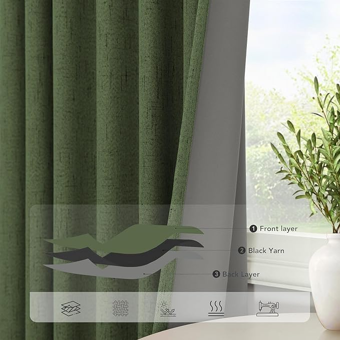 Christmas Green Blackout Curtains - Image 5