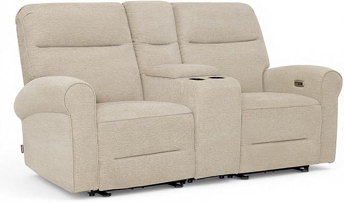 MCombo 78.3" Wall Hugger Power Loveseat Recliner Sofa by MCombo