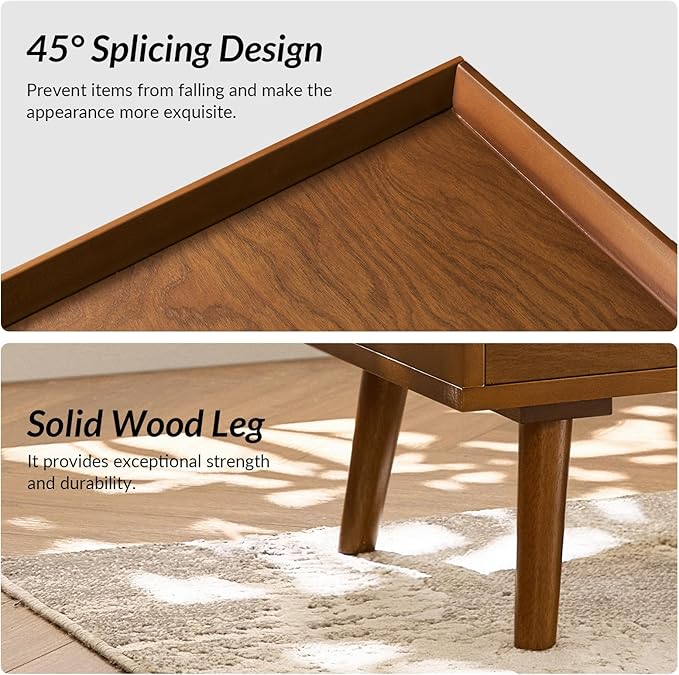HULALA HOME 2 Drawer End Table - Image 4
